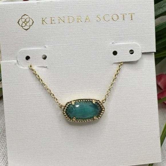 Kendra Scott Gold and Gemstone Necklace - Picture 3 of 4